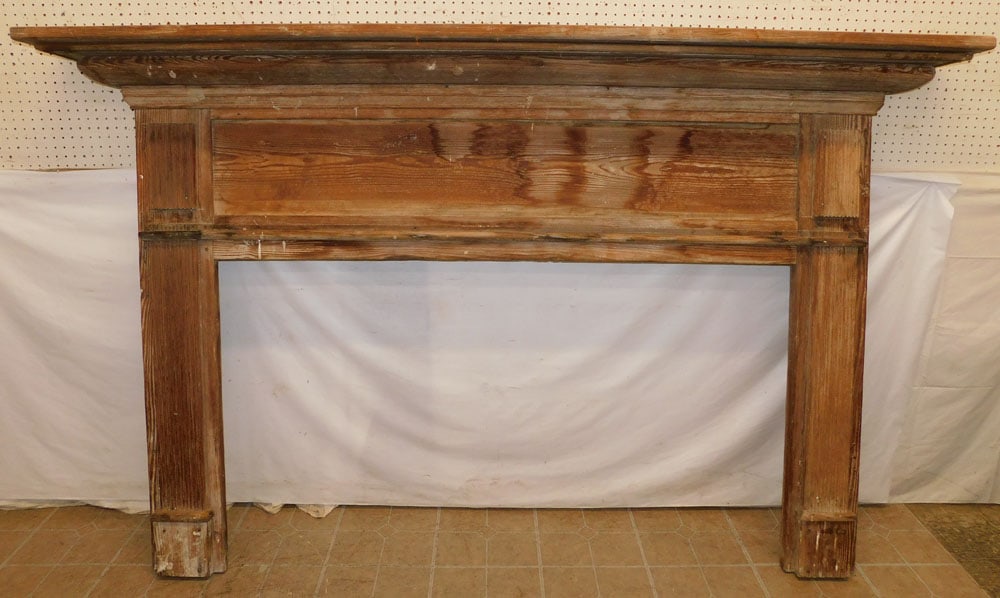 19th Century Heart Pine Mantel (1 of 4)
