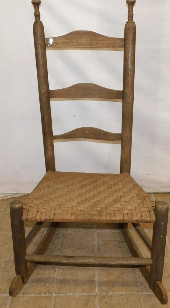 Antique Ladder Back Rocker (1 of 6)
