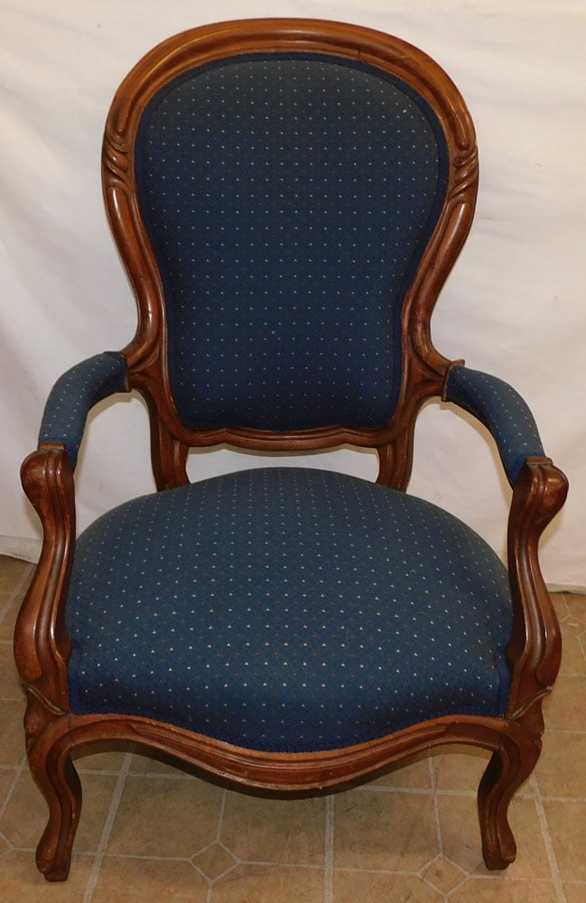 Antique Walnut Victorian Arm Chair (1 of 2)