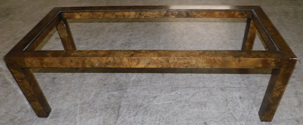 Mid Century Modern Burl Walnut Coffee Table Frame (1 of 2)