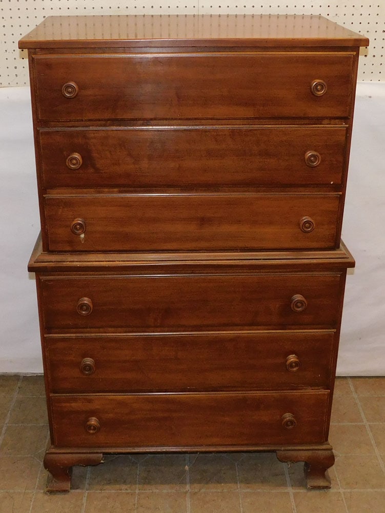 Maple 6 Drawer Chest (1 of 3)