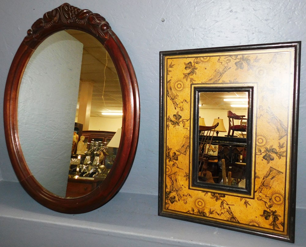 2 Framed Mirrors (1 of 2)