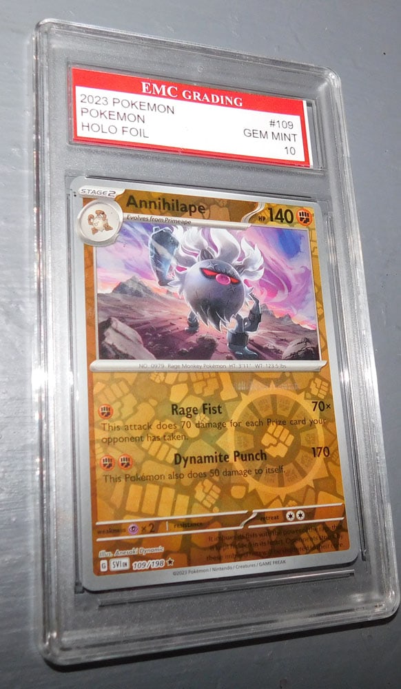 2023 Pokémon Annihilape Holo Foil Card Graded Gem Mint 10 (1 of 4)