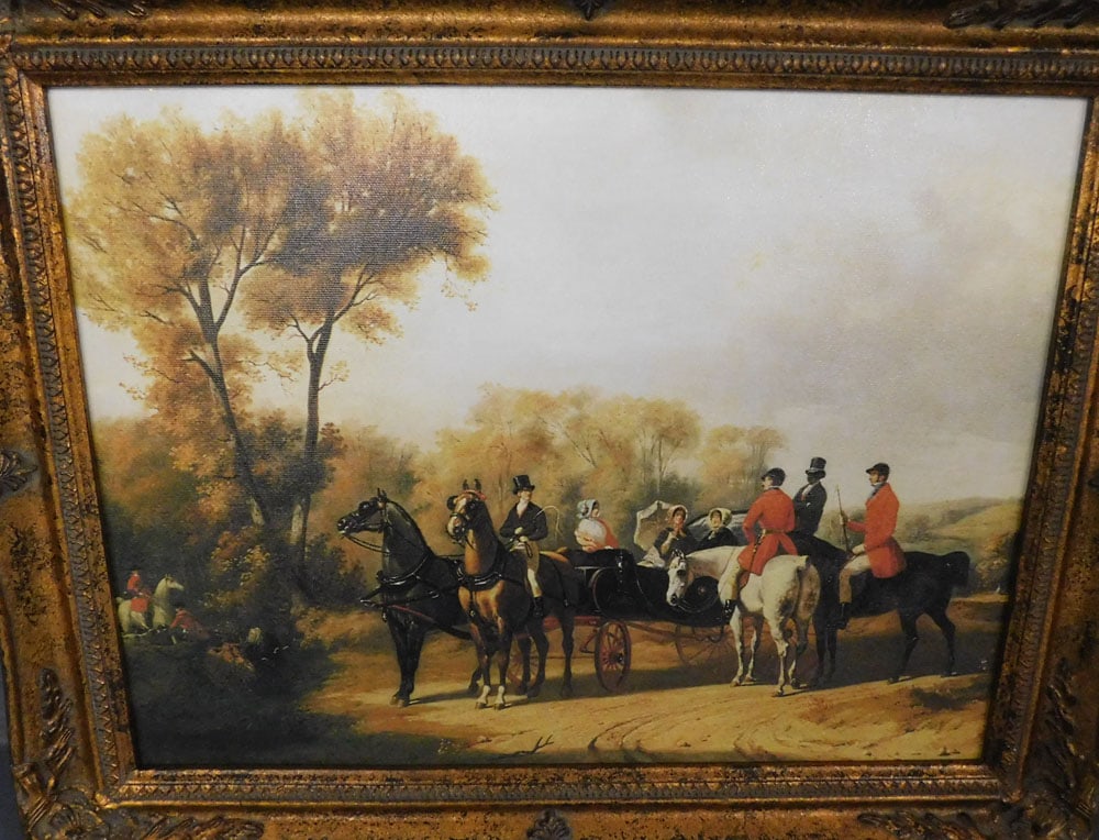 Gilded Framed Print On Canvas (1 of 2)