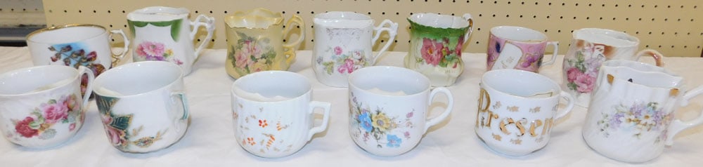 Lot Porcelain Mustache Cups (1 of 6)