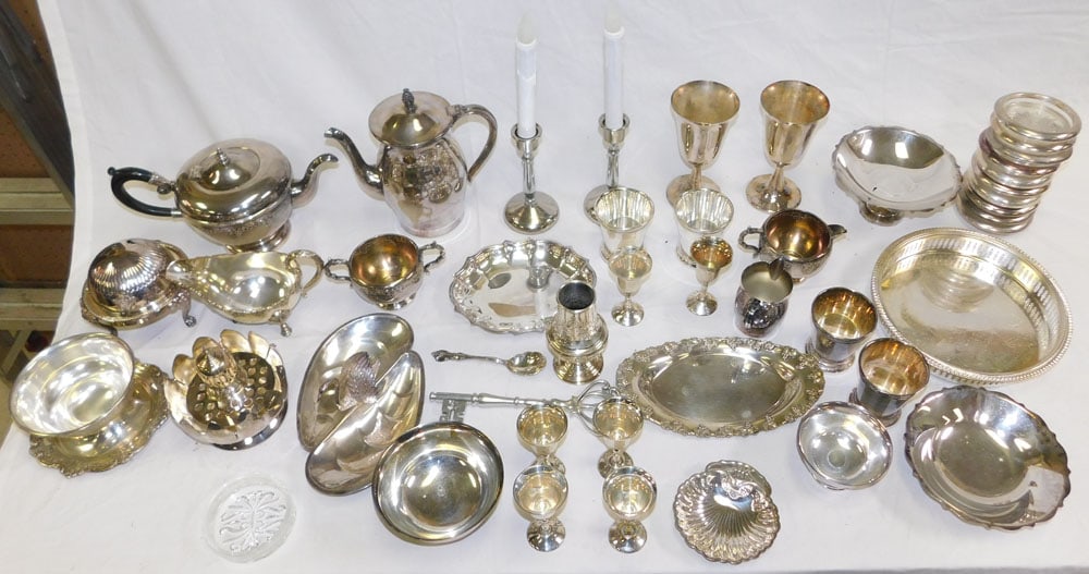 Lot Silver Plate Items (1 of 3)