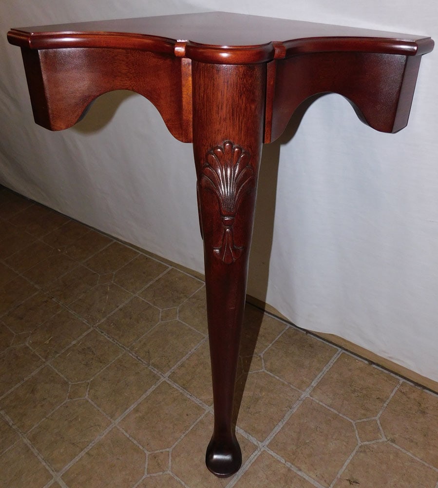 Bench Made Mahogany Corner Stand By Carl F. Didio (1 of 5)