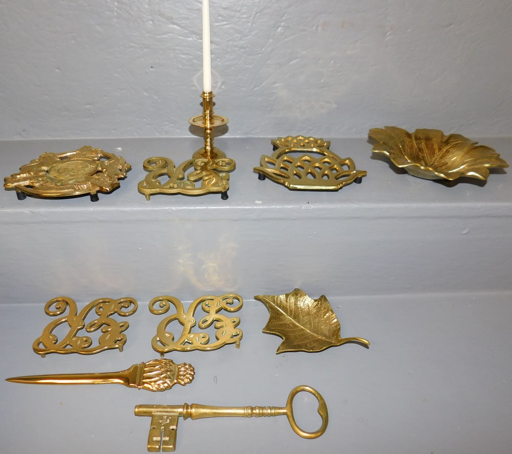 Lot 10 Virginia Metalcrafters Brass Items (1 of 5)