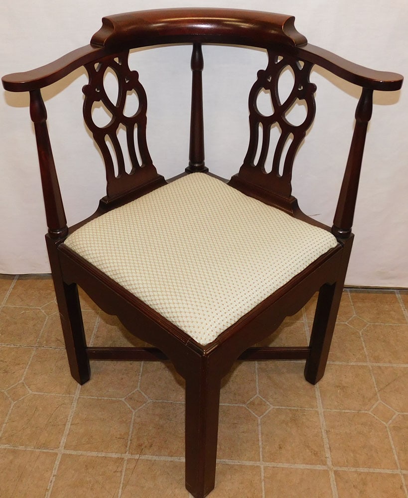 Mahogany Corner Chair By Hickory Chair (1 of 5)