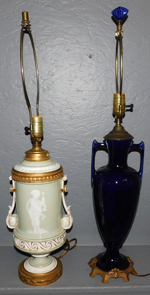Two French Porcelain Lamps (1 of 6)