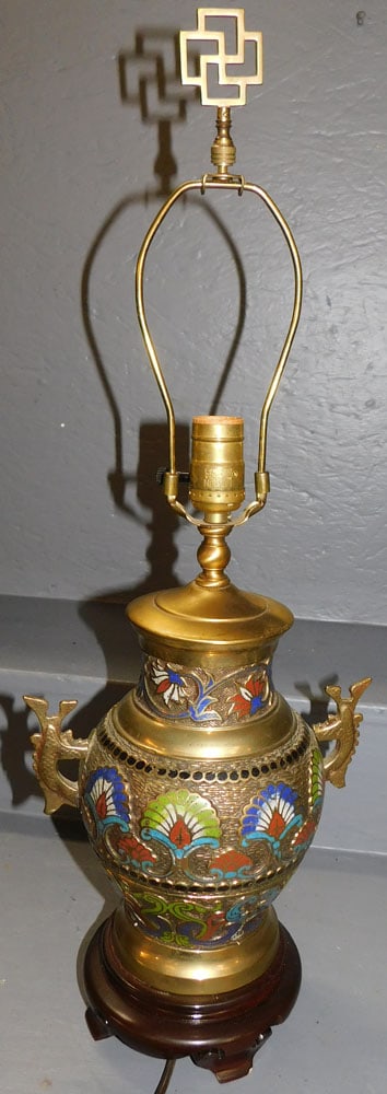 Champleve Urn Lamp (1 of 3)
