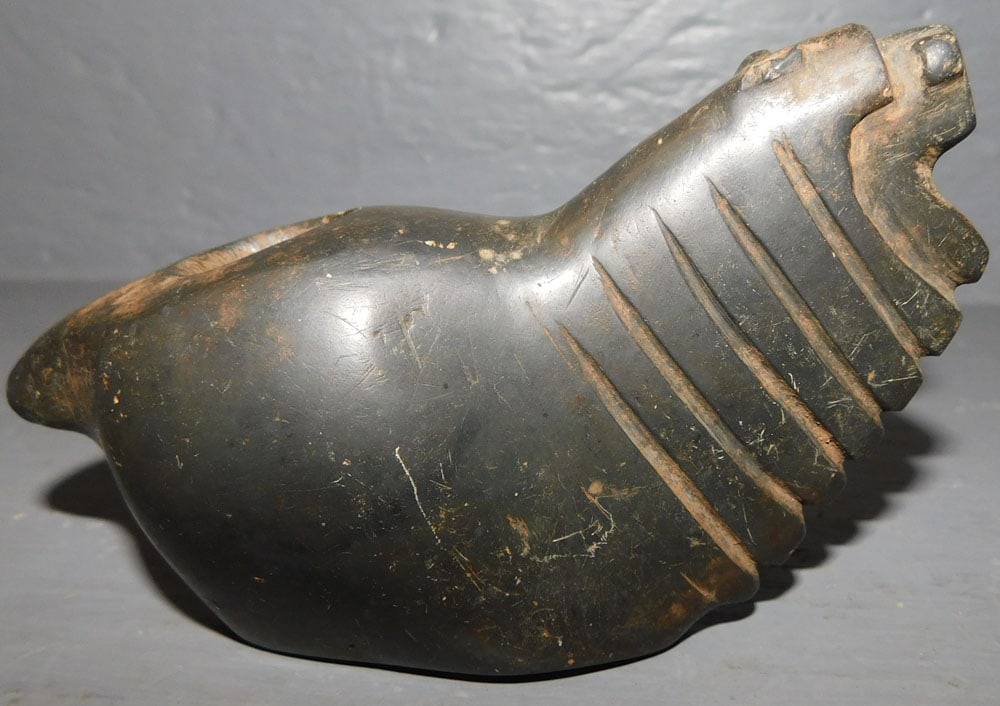 Peruvian Inca Stone Carved Llama Pipe (1 of 4)