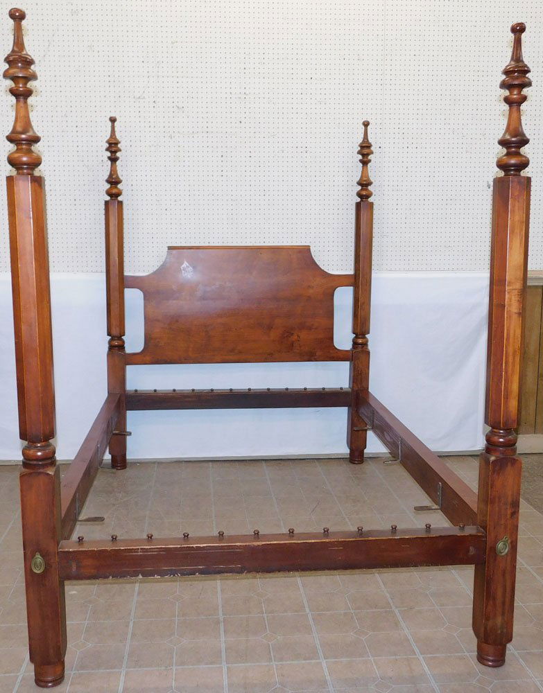 Empire Mahogany Double Bed With Rails (1 of 3)