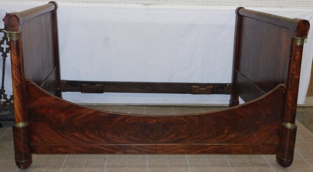 19th C Mahogany French Empire Day Bed With Bronze Accents (1 of 12)