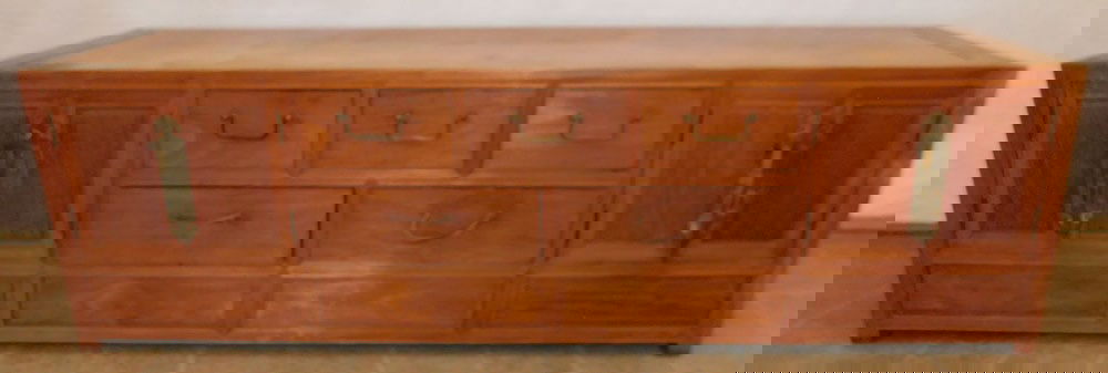 Oriental Teak Wood Low Cabinet (1 of 6)