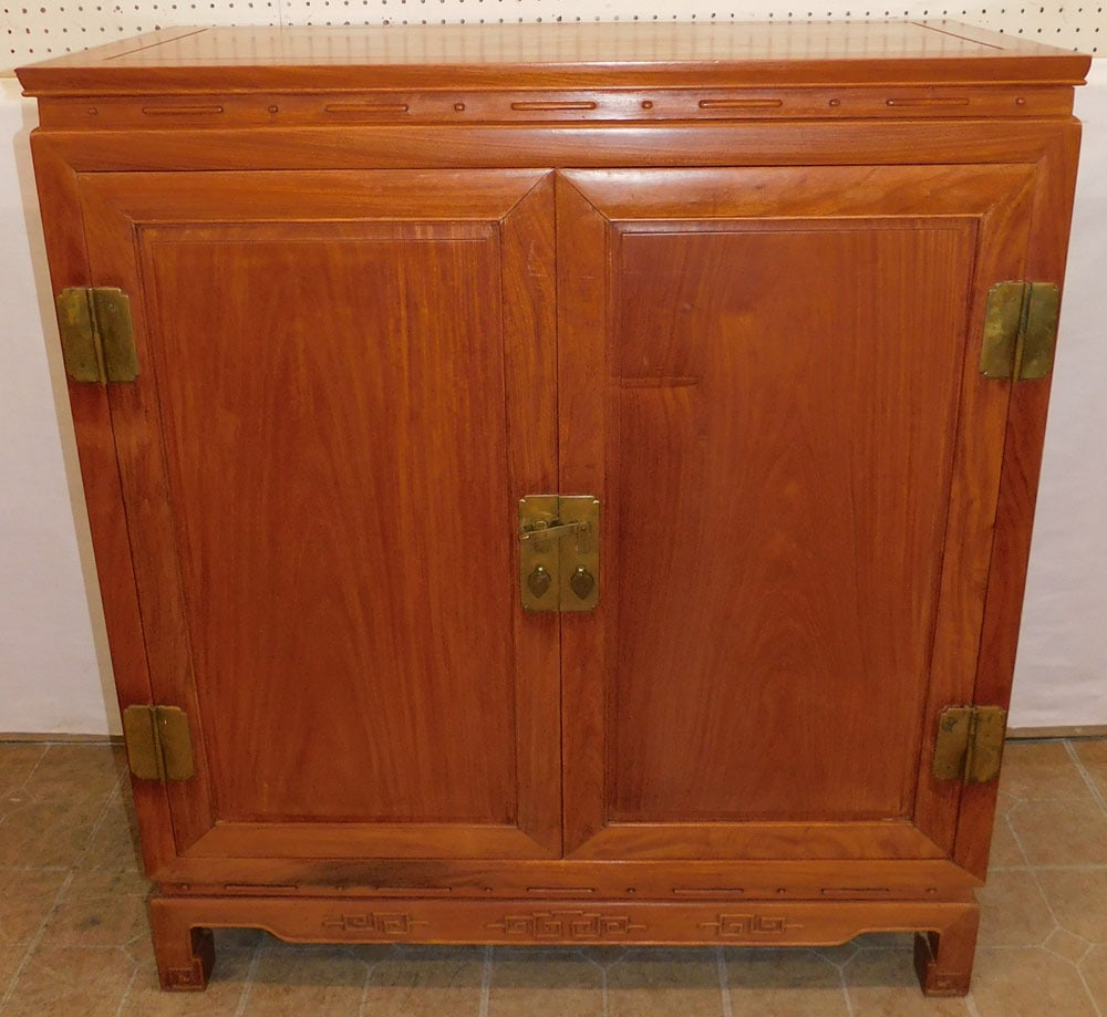 Oriental Teak Wood Cabinet (1 of 6)