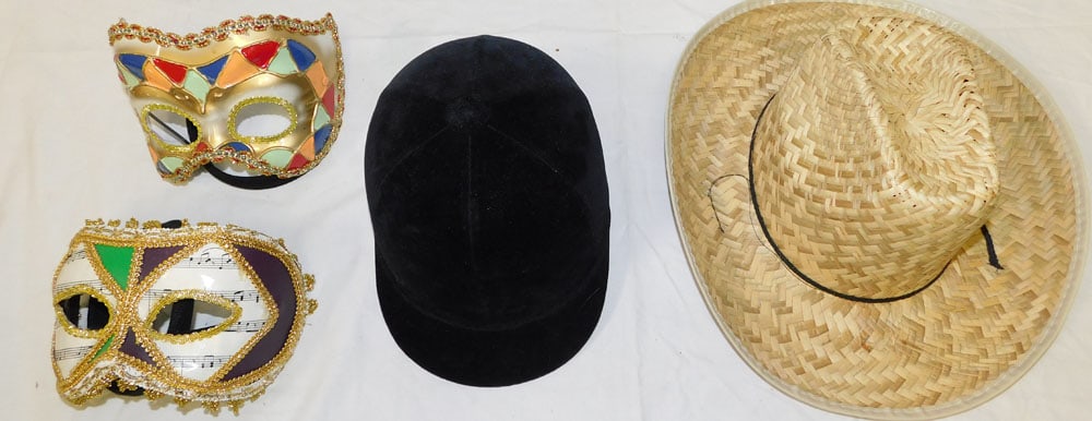Lot Equestrian Helmet & Misc. Hats (1 of 3)