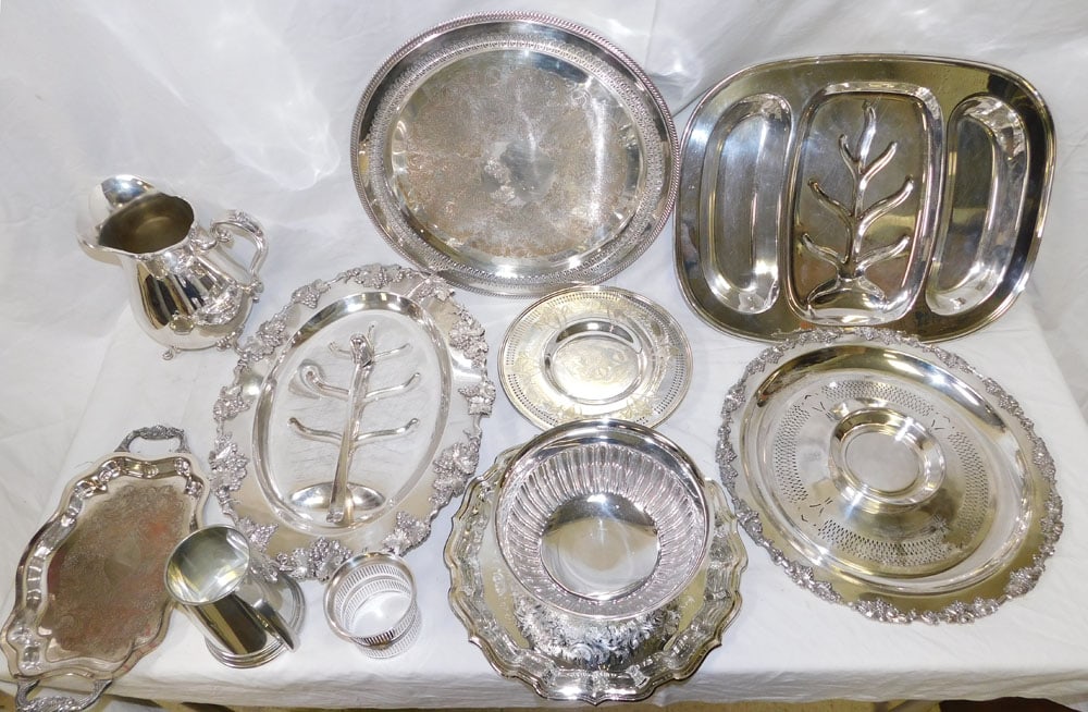 Lot Silver Plate Items (1 of 3)