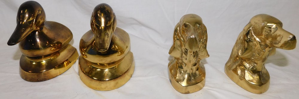Two Pair Brass Bookends (1 of 3)