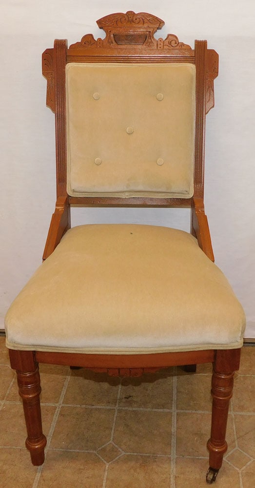 Victorian Walnut Carved Side Chair (1 of 5)