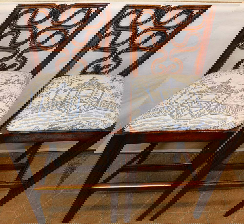 Pair Mahogany Bar Stools Auction