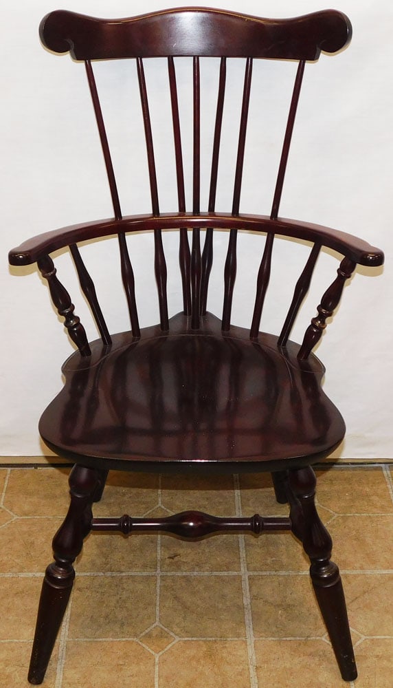 Cherry Windsor Style Arm Chair (1 of 4)