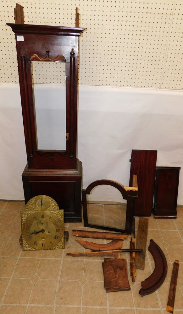 19th C Mahogany Grandfather Clock Parts (1 of 8)