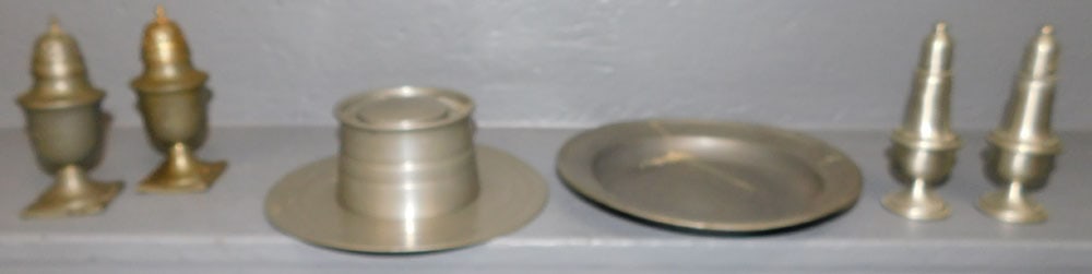 Lot Antique Pewter Items (1 of 6)