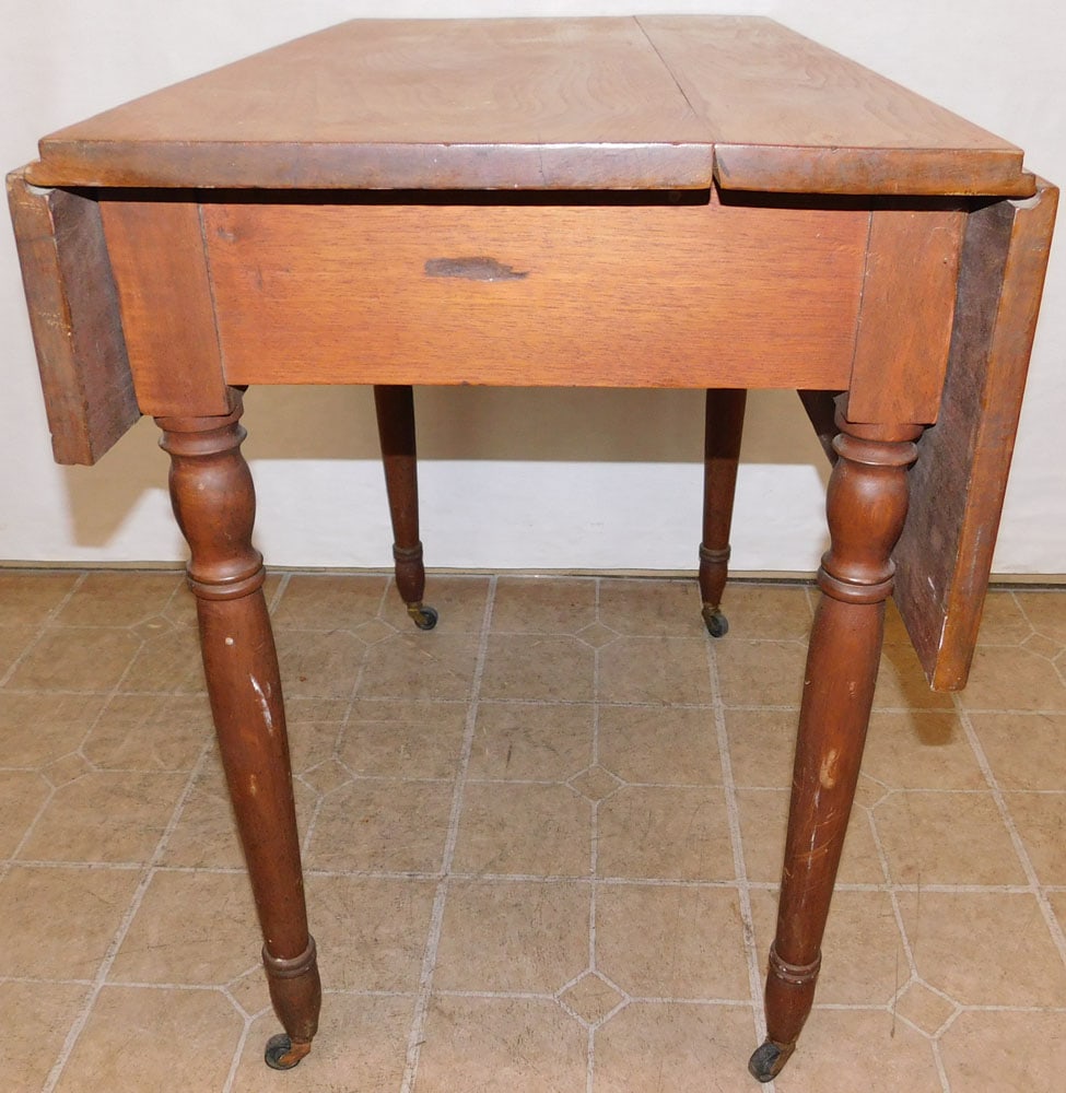 Antique Walnut Drop Leaf Table (1 of 8)
