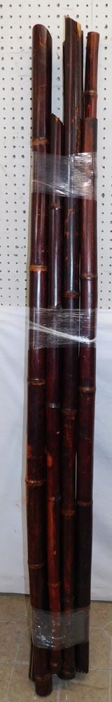 Lot Bamboo Poles: Lot Bamboo Poles. 75" Long ALL DESCRIPTIONS AND ANY CONDITION STATEMENT GIVEN BY LANGSTON AUCTION GALLERY ARE STRICTLY OPINIONS AND LANGSTON'S SHALL HAVE NO RESPONSIBILITY FOR ERRORS OR OMISSIONS. THE