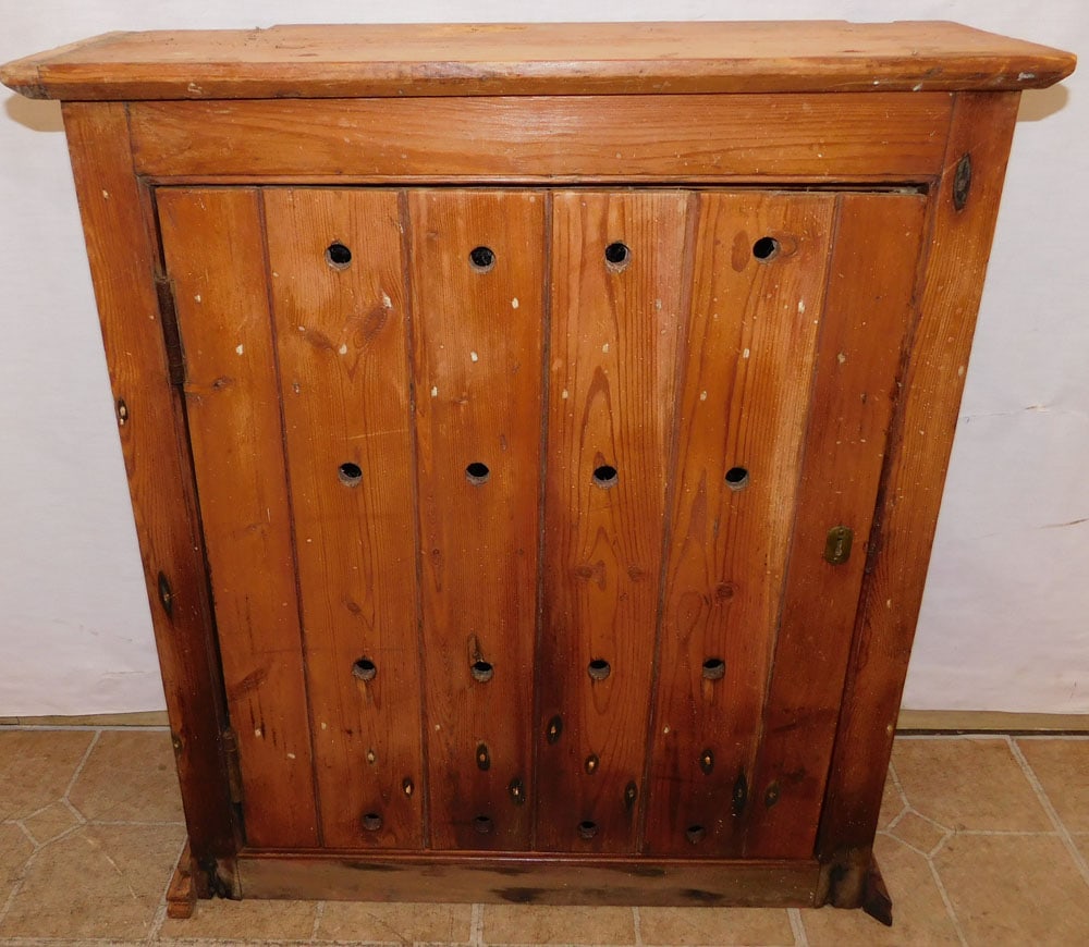 Antique Pine One Drawer Wall Cabinet (1 of 6)