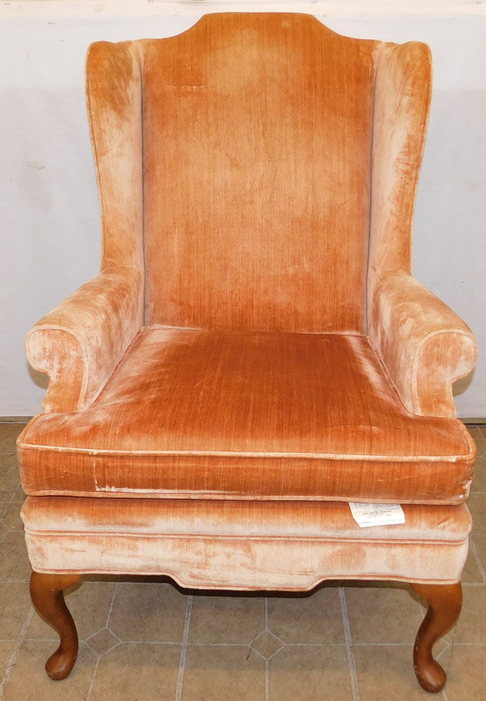 Upholstered Wing Back Chair By Disque Furniture Corp. (1 of 5)