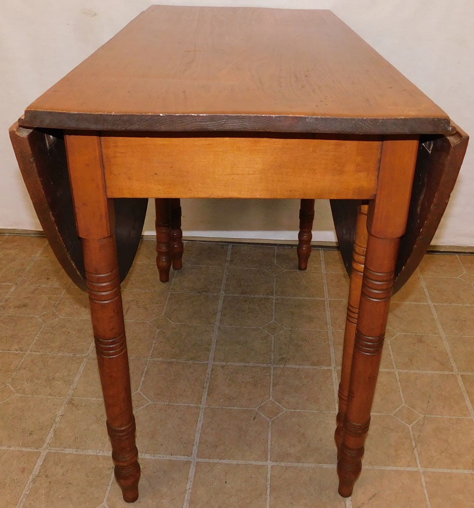 Antique Pine Drop Leaf Dining Table (1 of 5)