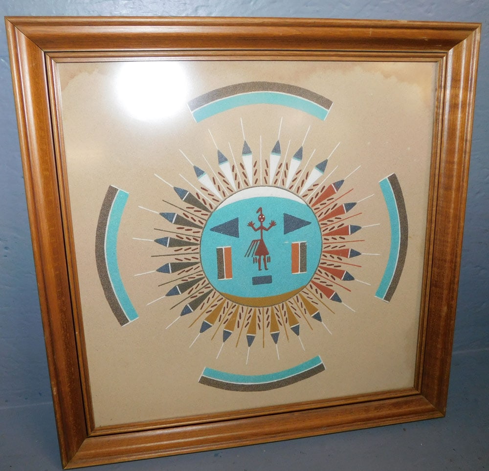 Framed Navajo Sand Art (1 of 5)