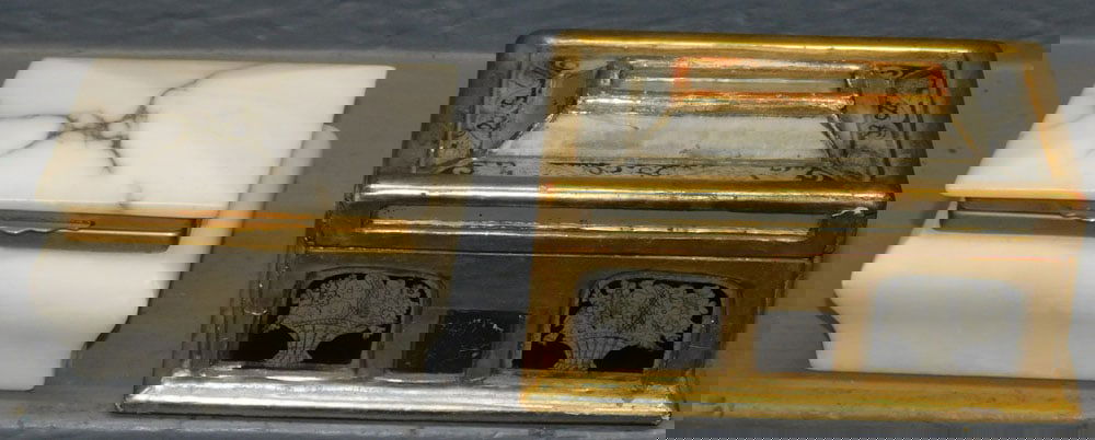 Eglomise Dresser Box & Italian Marble Dresser Box (1 of 7)