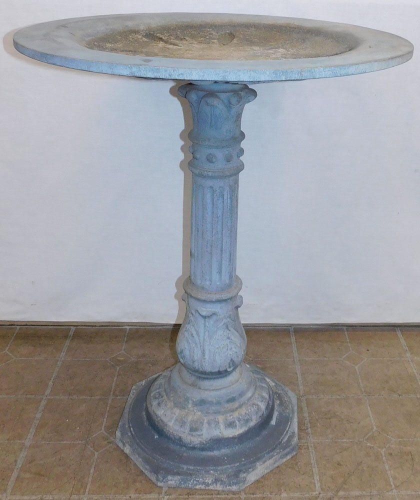 Cast Aluminum Bird Bath (1 of 5)