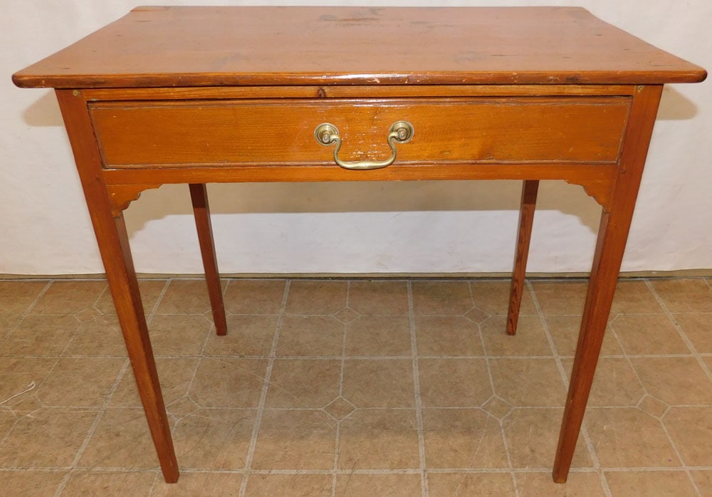 19th Century Pine One Drawer Work Table  (1 of 5)