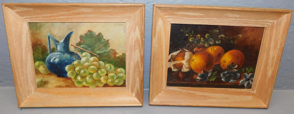 Two Framed Oil On Canvas Still Life ( One Signed) (1 of 5)