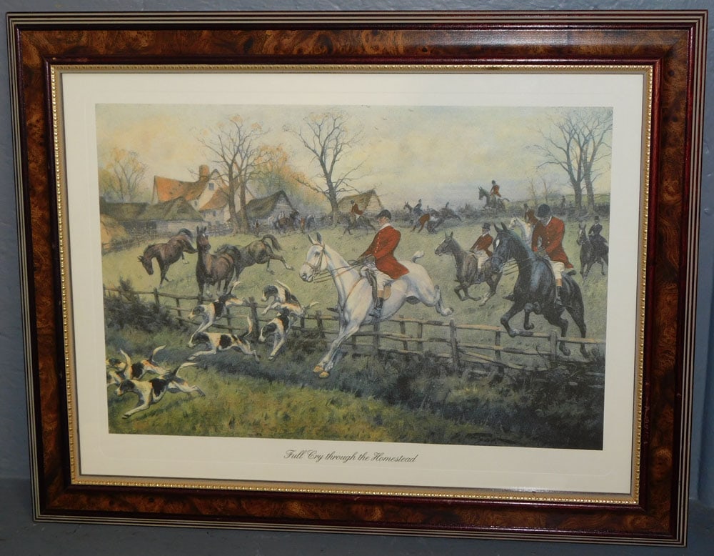 Large Framed Oil on Canvas of Mother & Daughter at River Signed Dupont (1 of 4)