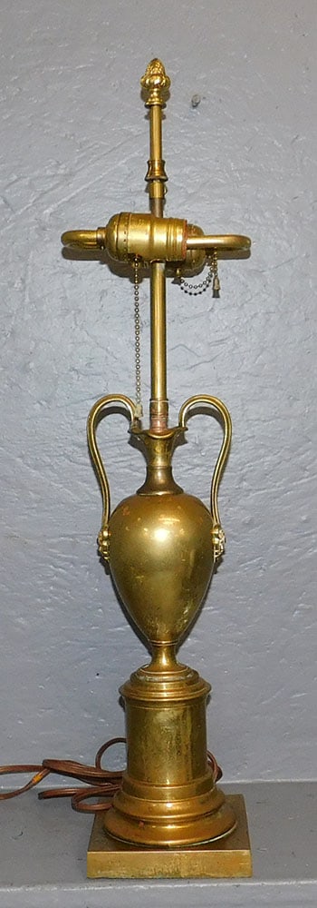 Antique Brass Urn Lamp (1 of 4)