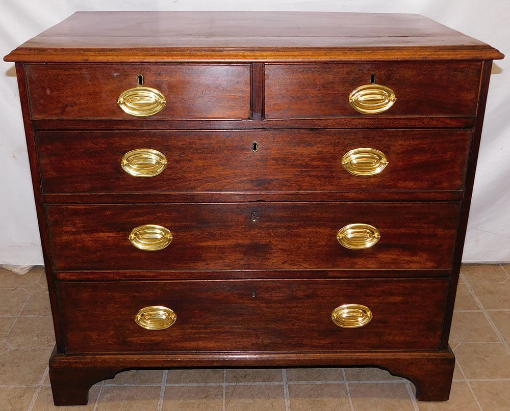19th Century Mahogany 2/3 Drawer Chest (1 of 6)