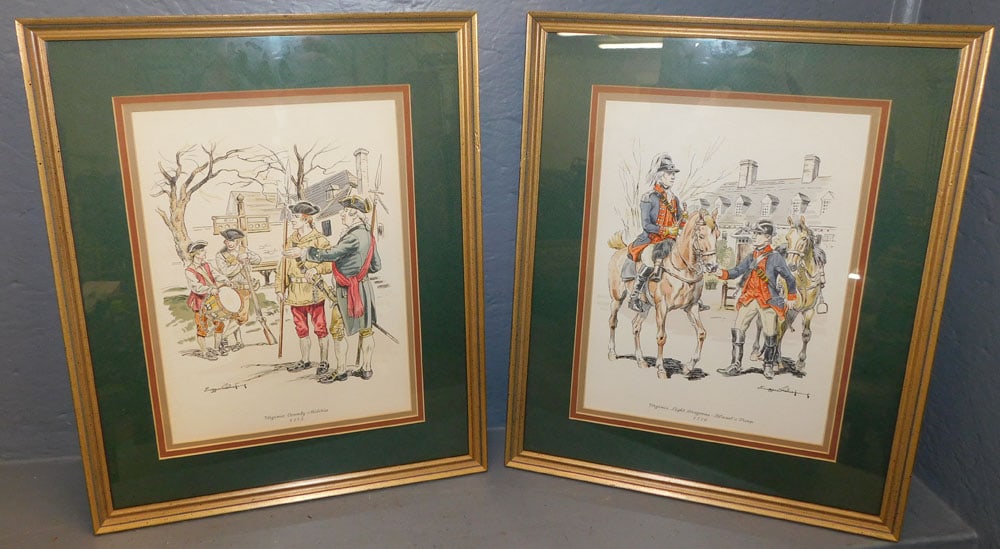 Two Framed Revolutionary War Prints (1 of 6)