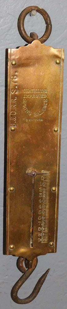 Antique Brass Scale, (Marked B. & O.R.R. S. 78) (1 of 3)