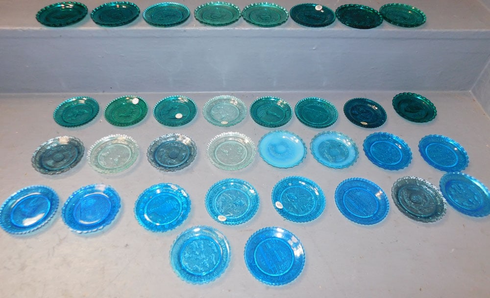 Lot 34 Victorian Glass Cup Plates (1 of 7)