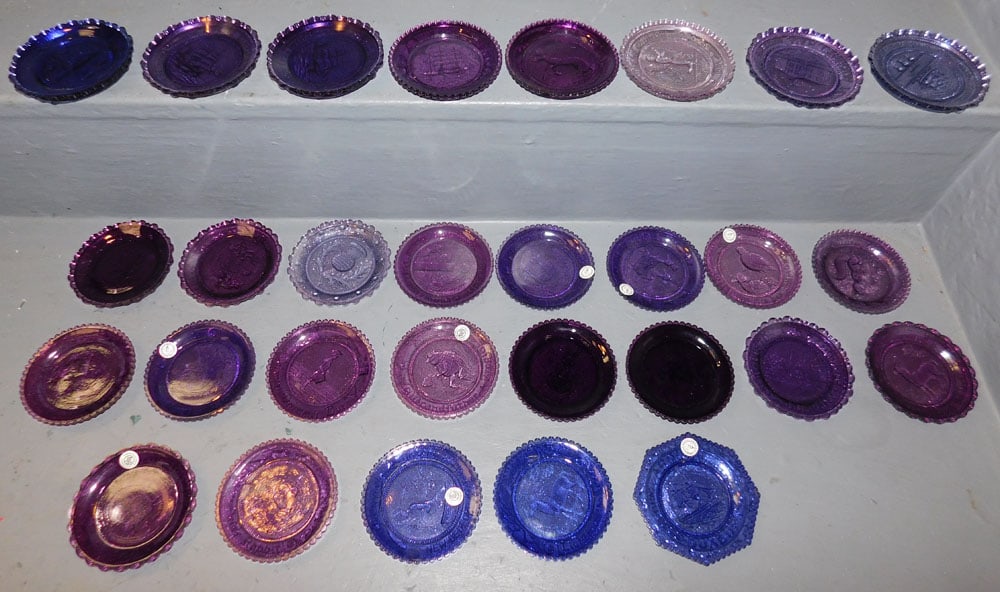 Lot 29 Victorian Glass Cup Plates (1 of 6)