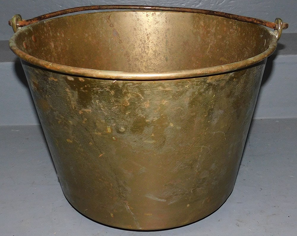 Antique Brass Jelly Bucket by Waterbury (1 of 4)