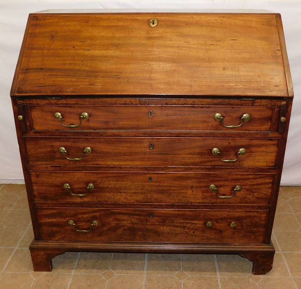 19th Century Mahogany Slant Front Desk (1 of 6)