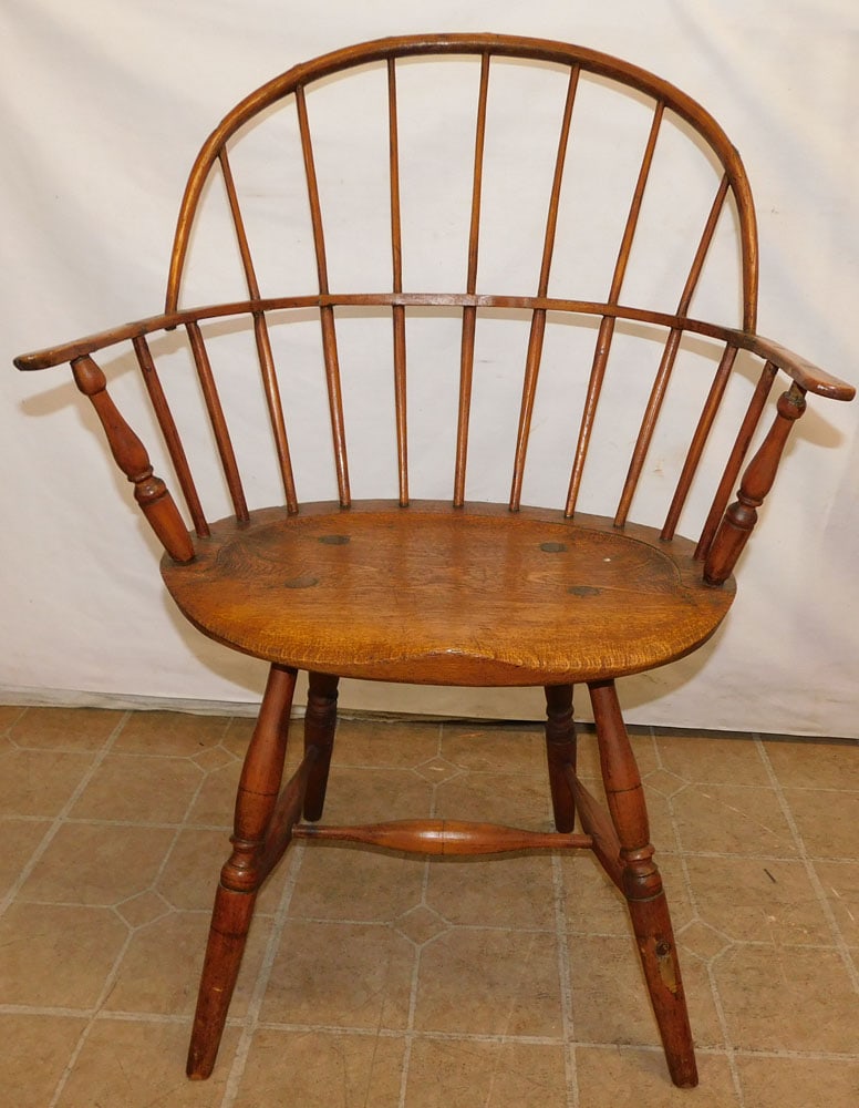19th Century American Oak Windsor Arm Chair  (1 of 3)