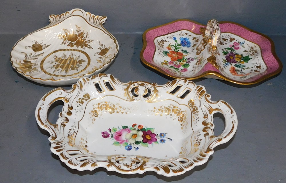3 Hand Painted Porcelain Bowls (1 of 4)