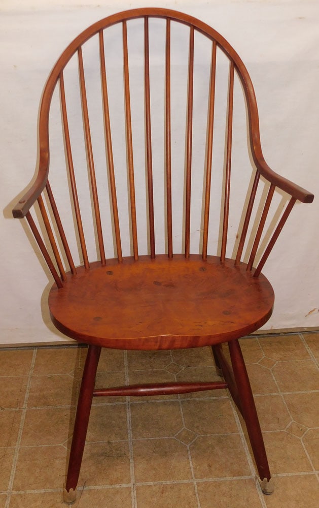 Cherry Continuous Arm Windsor Chair by Morton Fine Furniture (1 of 3)